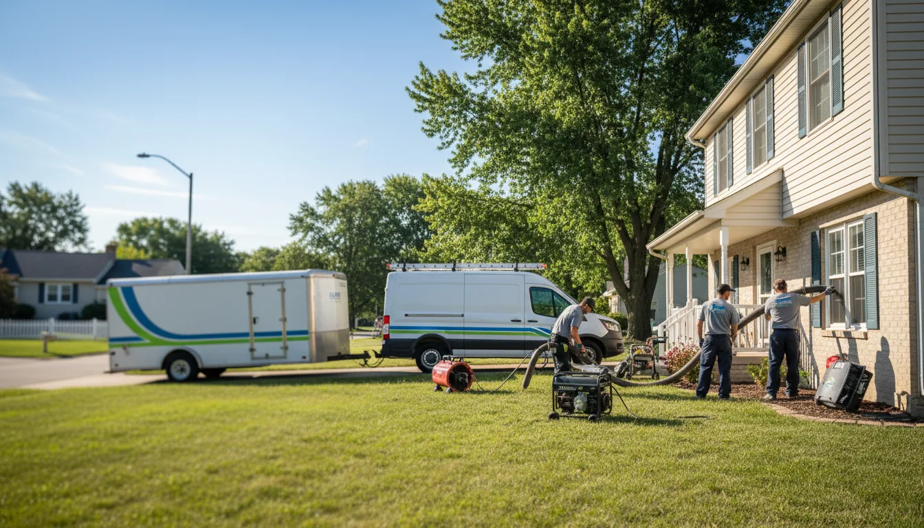Flooded Basement Restoration And Cleanup With Repair in Sun Prairie, WI near me